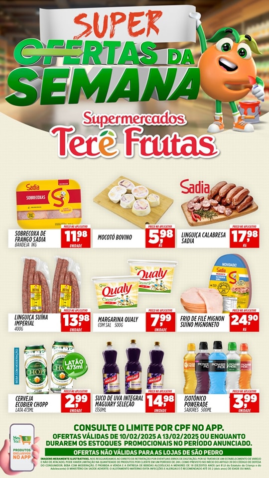 ofertas terre frutas de 10 a 13 fev