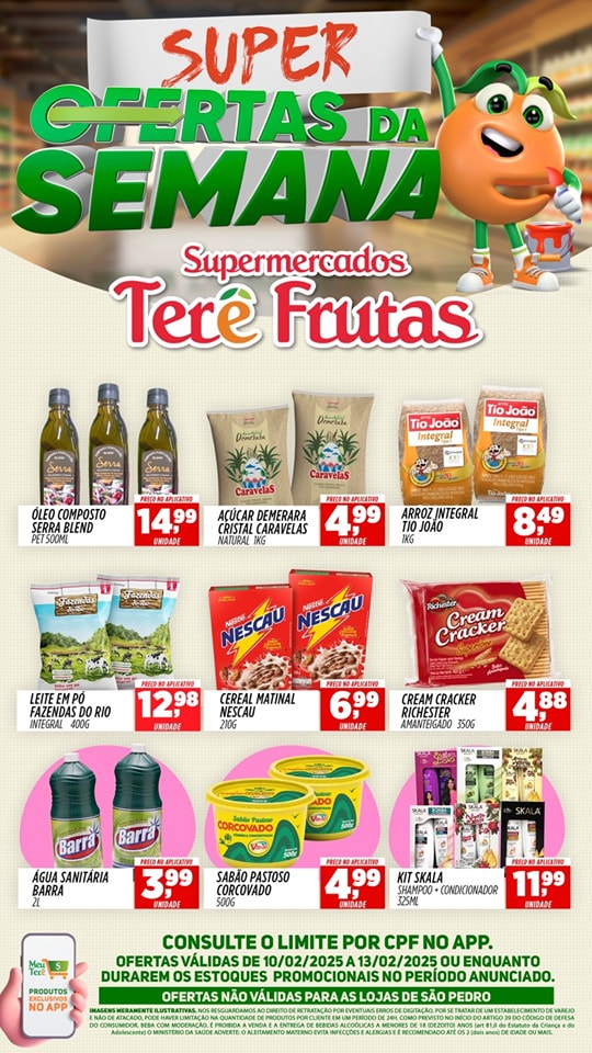 ofertas terre frutas de 10 a 13 fev