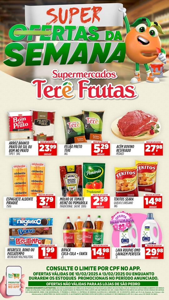 ofertas terre frutas de 10 a 13 fev