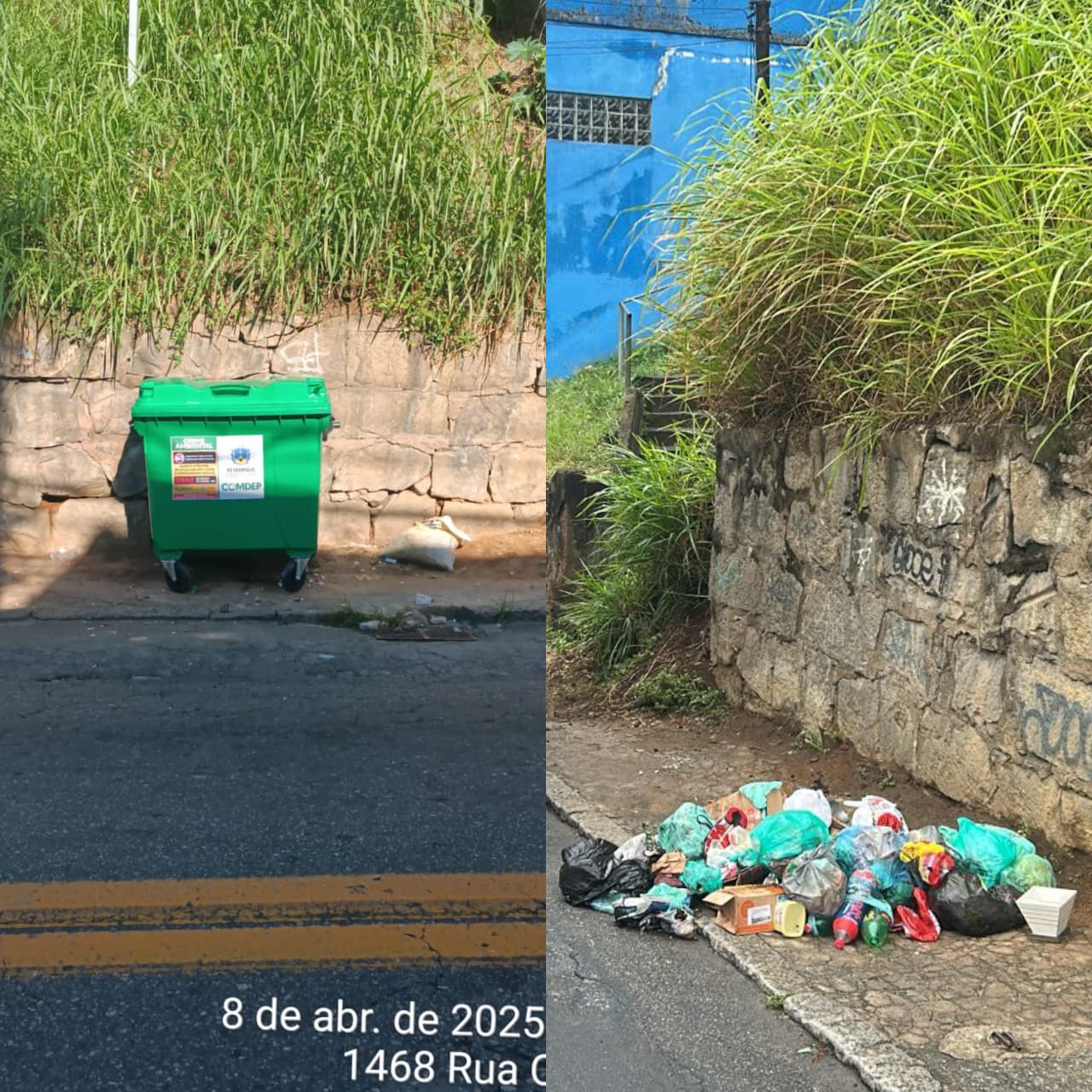 Furto de coletora de lixo na Rua Quissamã compromete serviços de limpeza e gera indignação