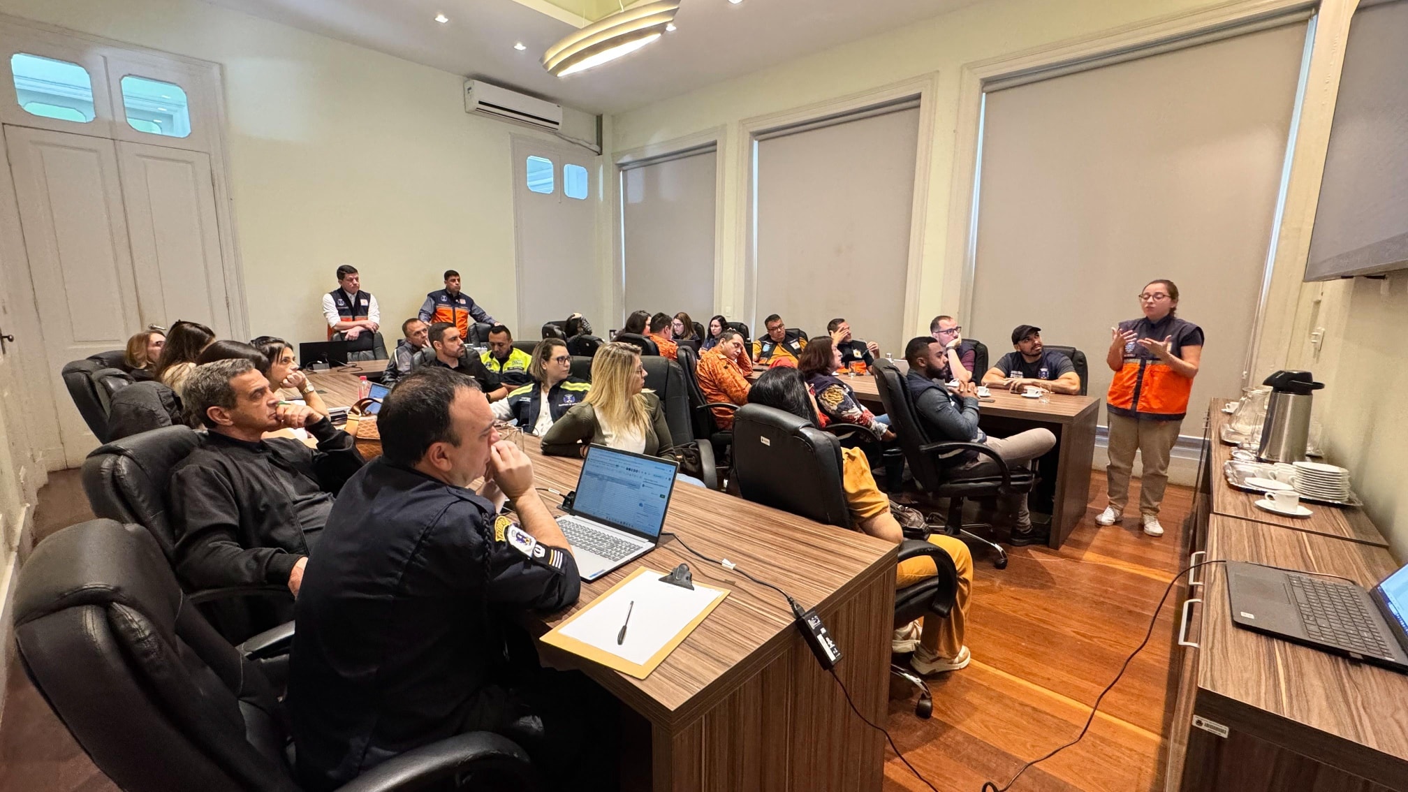 Prefeitura realizou nesta sexta-feira (28/11) um “simulado de mesa”, para situação de chuva