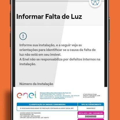 Problema repetido.  Atendimento da Enel continua sofrível nos Distritos. Copy