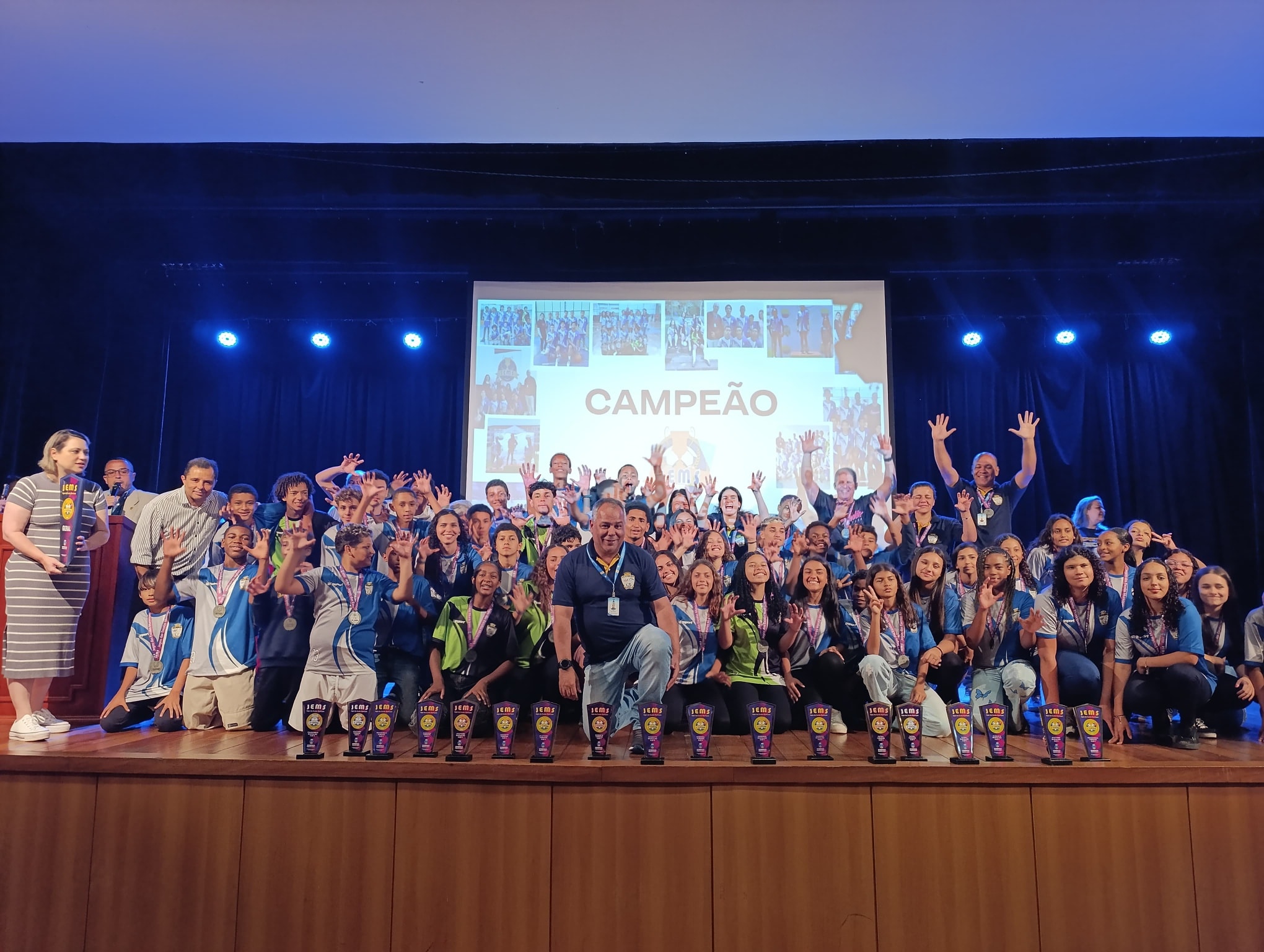 Escola Municipal Monsenhor João de Deus Rodrigues, de Pedro do Rio, foi a grande vencedora da 33ª edição dos Jogos Estudantis Municipais (Jems).