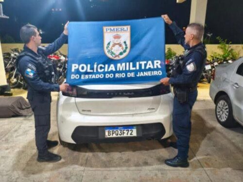 Líder do tráfico é preso com carro roubado em Araras.