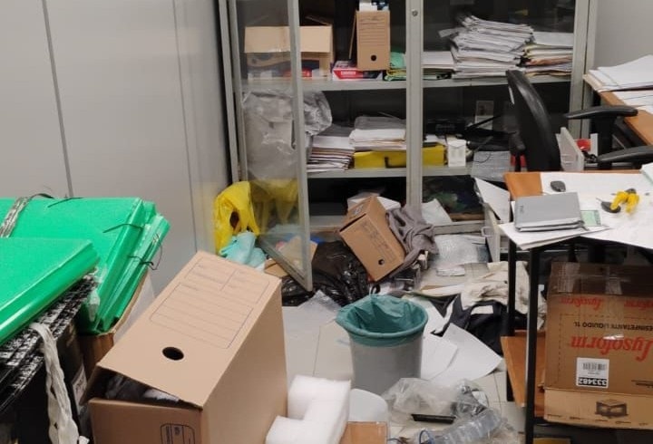 assalto no Centro Administrativo Frei Moser, da Prefeitura