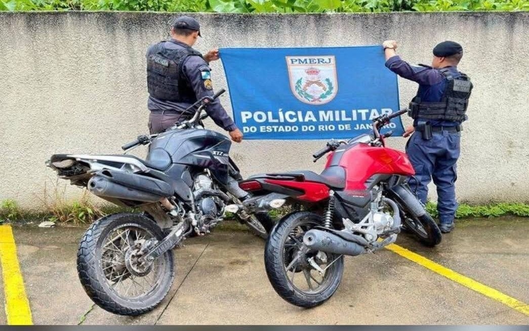 PM apreende duas motos roubadas na estrada Mineira.